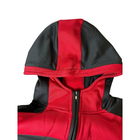 Reebok Minnesota Wild Hoodie Sweatshirt Gray & Red Half-Zip Youth Large 14 Polye - Picture 6 of 11